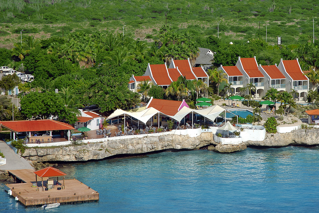 HHUC in Bonaire 2020 at Captain Don's - aerial view of the resort