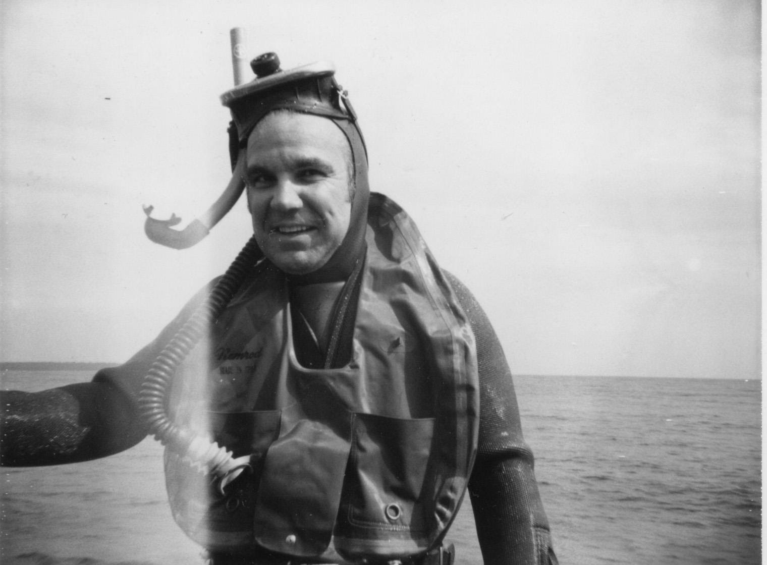 "Dr. Don" DHH MacKenzie diving in the early 1970s