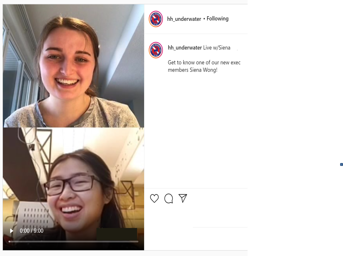 HHUC Live Chat on Instagram