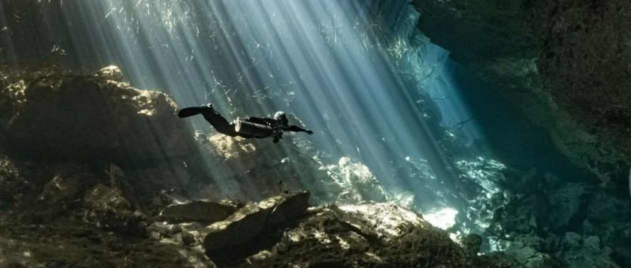 Cave diving with Natalie Gibb