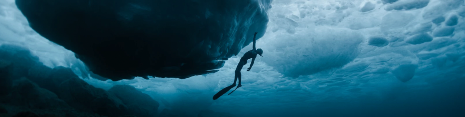 Freediving on the Niagara II Ice Expedition